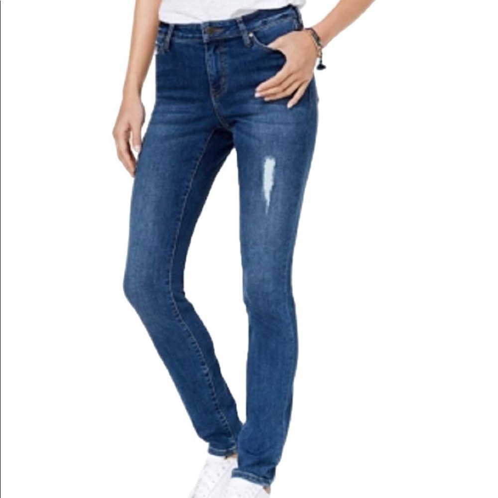 Celebrity Pink Juniors Distressed Skinny Jeans